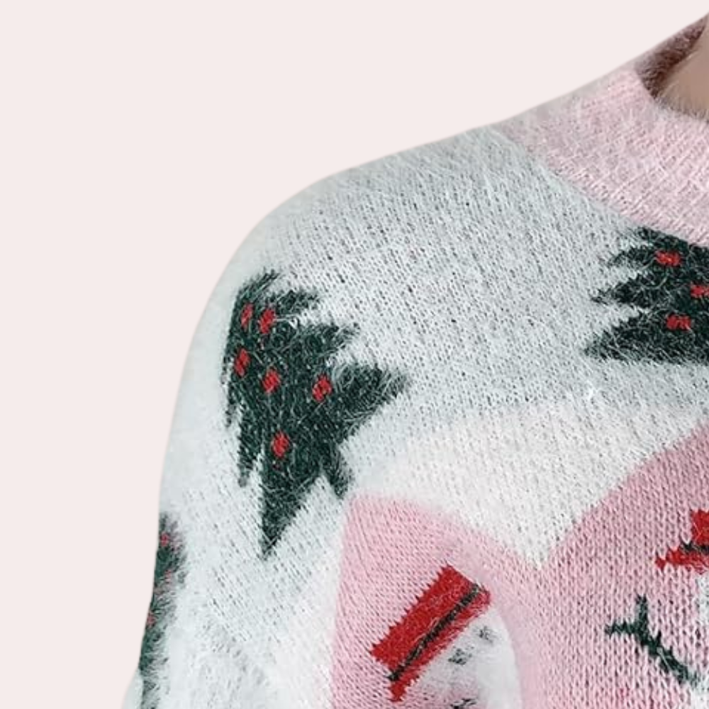 WW | Trendiger Weihnachtspulli Für Damen Mit Muster