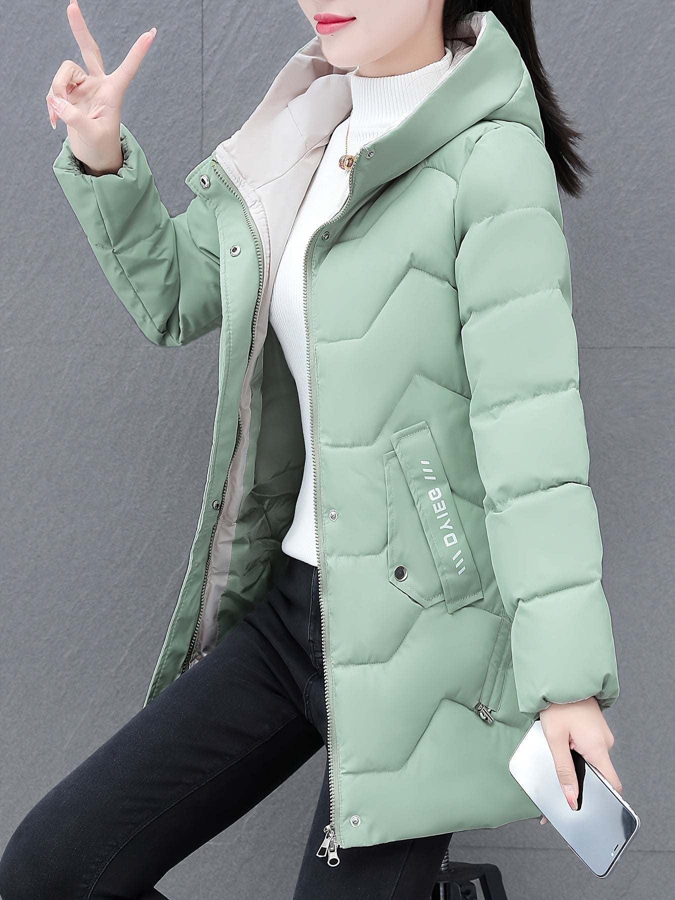 WW | Warm Long Puffer Winter Jacket with Hood for Women - Ideal for Winter