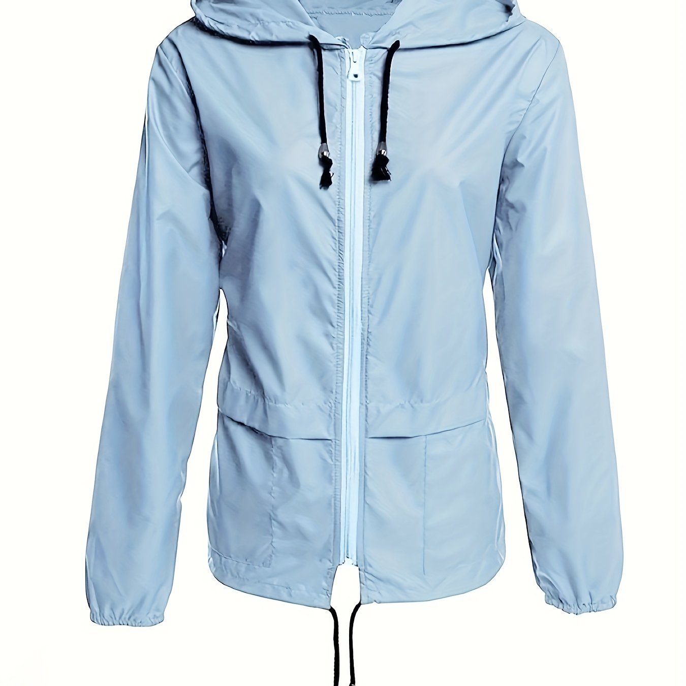 WW | Smooth Colored Windproof Jacket with Long Sleeves