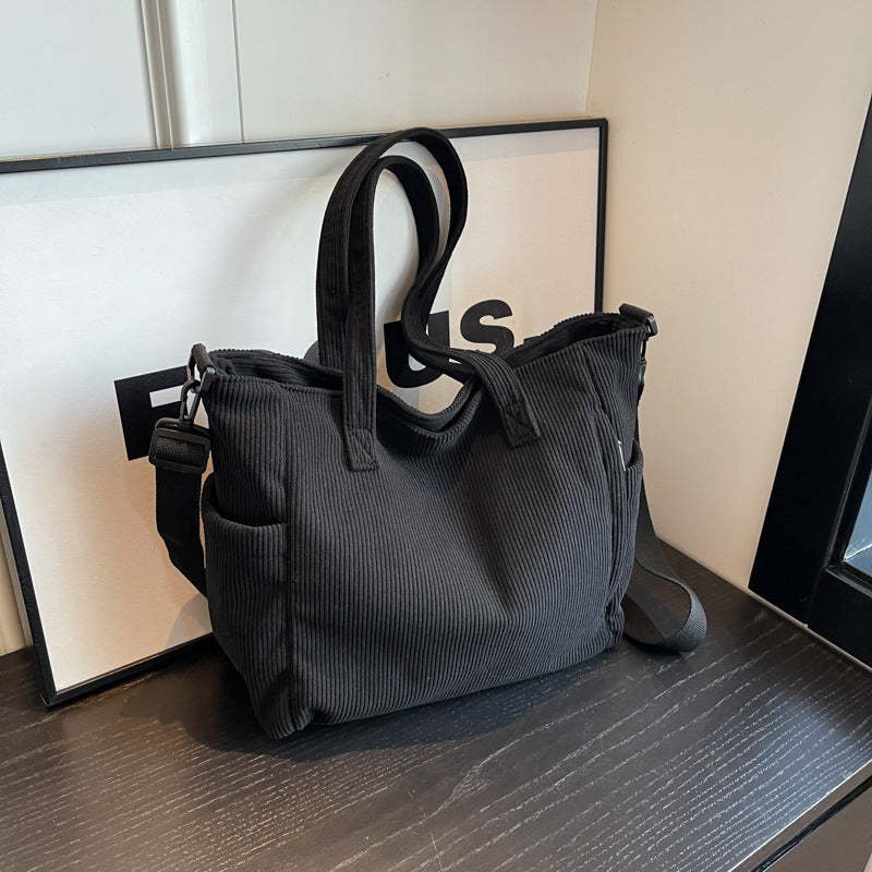 WW | Student Tote Corduroy Bag