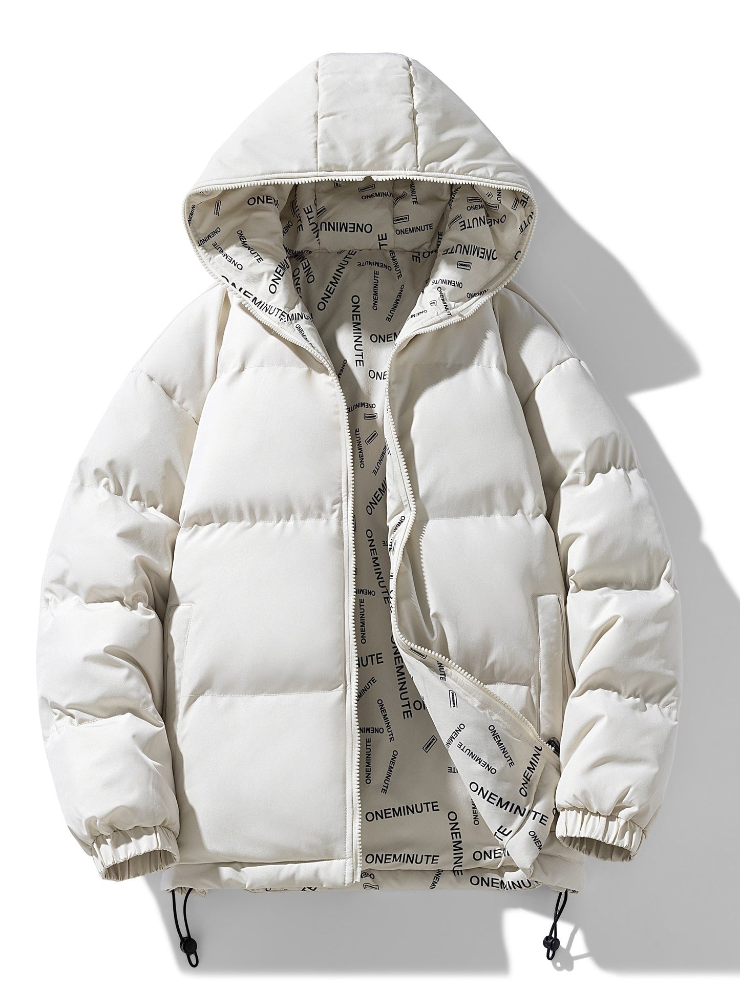 WW | Men's Winter Jacket with Hood and Casual Multi-Pocket Design - Perfect for Outdoor Activities