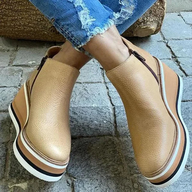 WW | Schicke Leder-Stiefeletten für den Alltagsstil