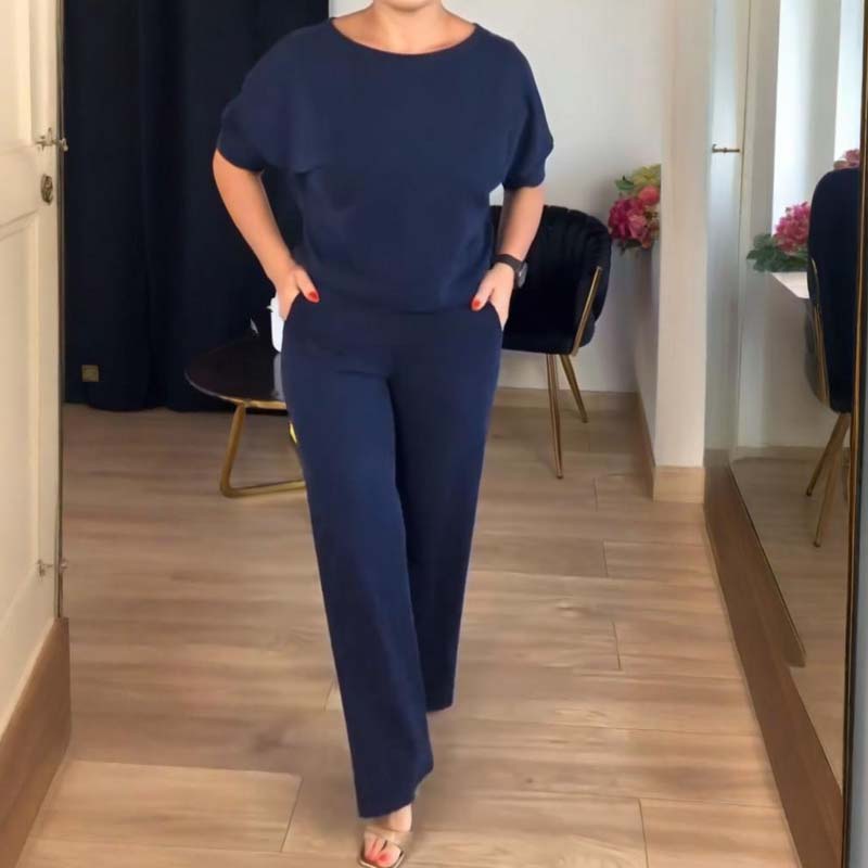 WW | Stylish 3-piece set consisting of a long cardigan, top and pants