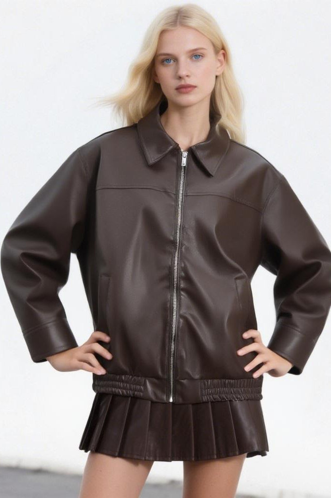WW | Leder Freizeit Reversjacke