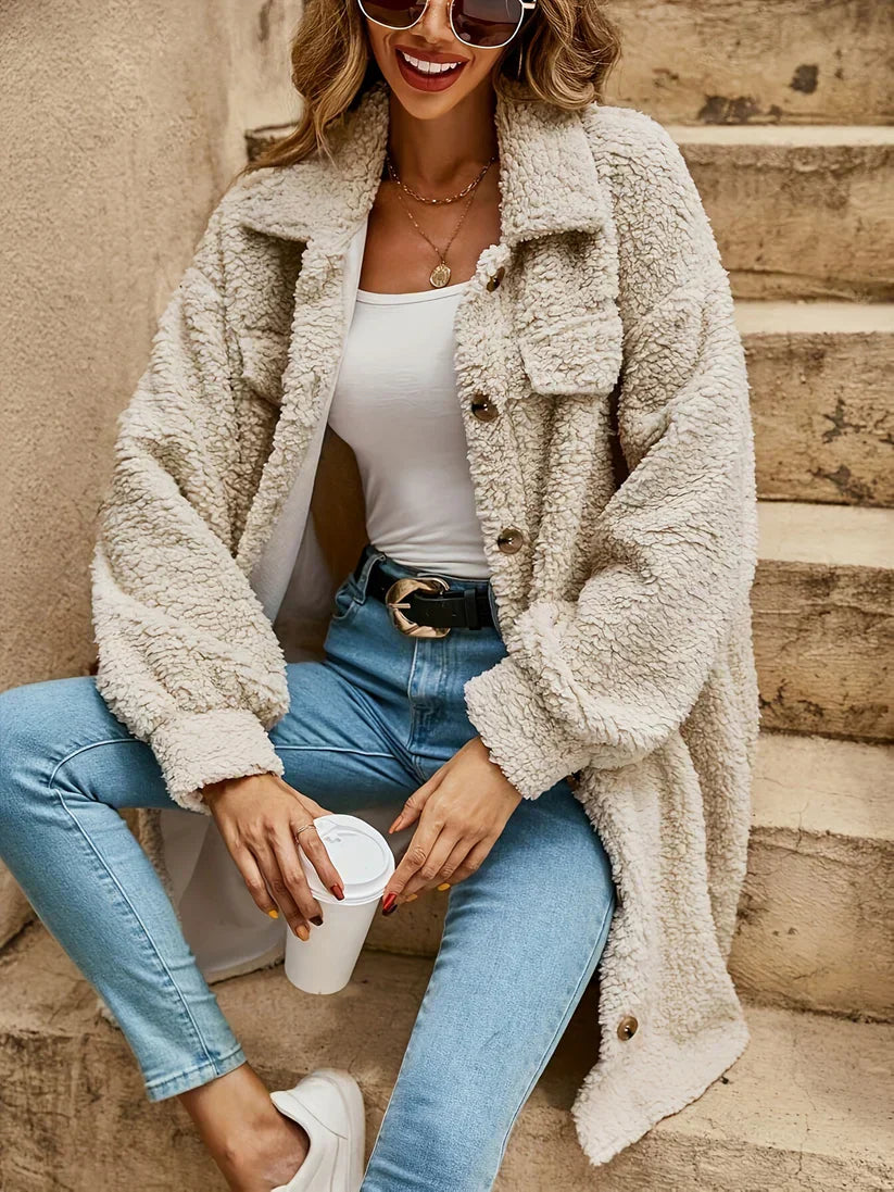 WW | Beige Women's Winter Jacket - Perfect for Outdoor Activities