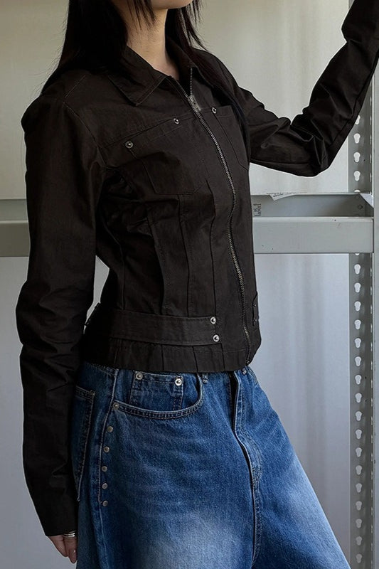 WW | Up Solid Color Utility Jacket