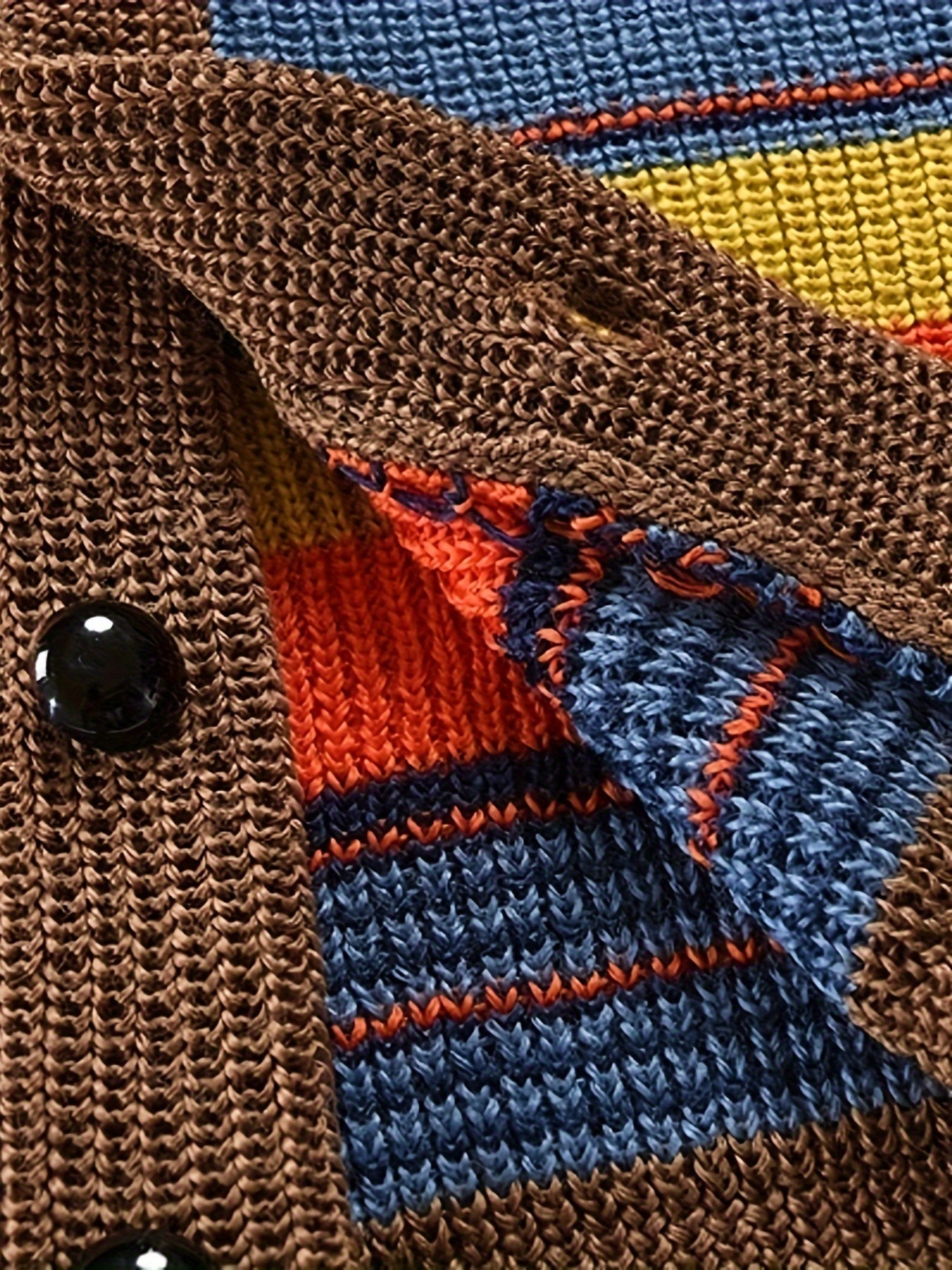 WW | Strickstrickjacke mit bunten Streifen
