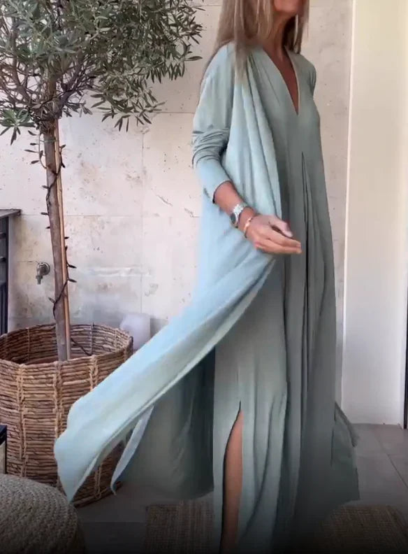 WW | Lässiger Einfarbiger Strickjacke