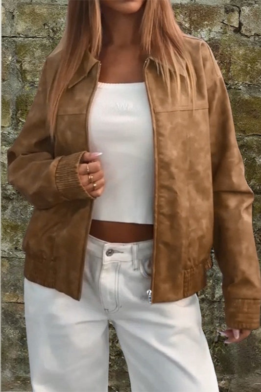 WW | Druck Stehkragenjacke