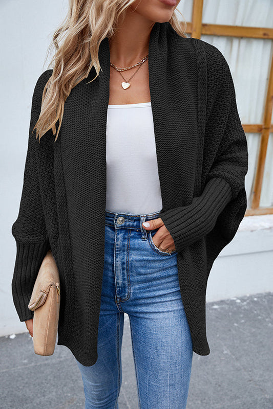 WW | Elegante Strickjacke mit Dolmanärmeln für Frauen
