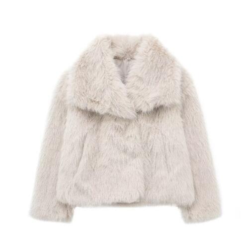 WW | Fluffy Faux Fur Jacket For Women
