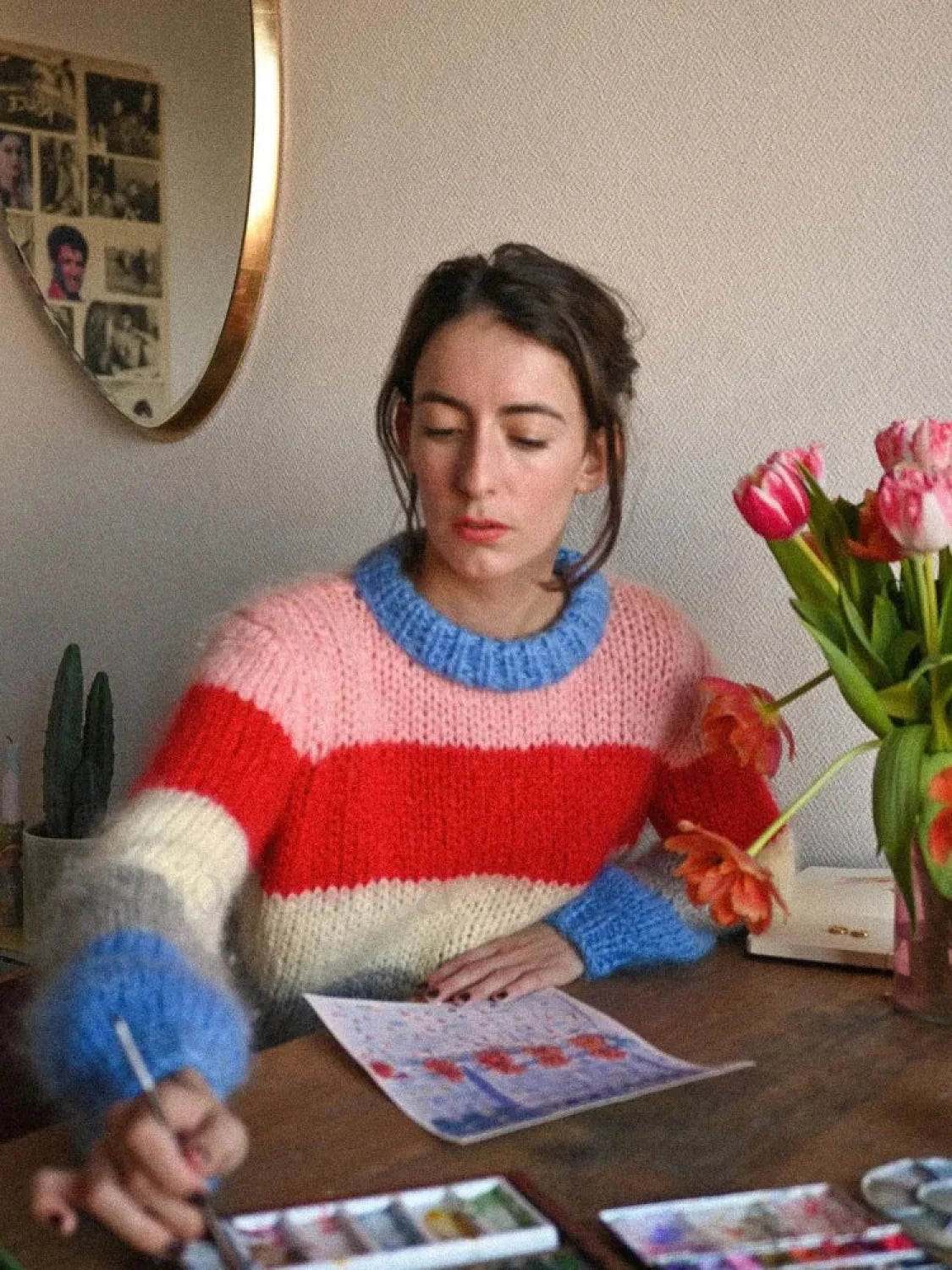 WW | Colourful striped knitted sweater for casually chic looks