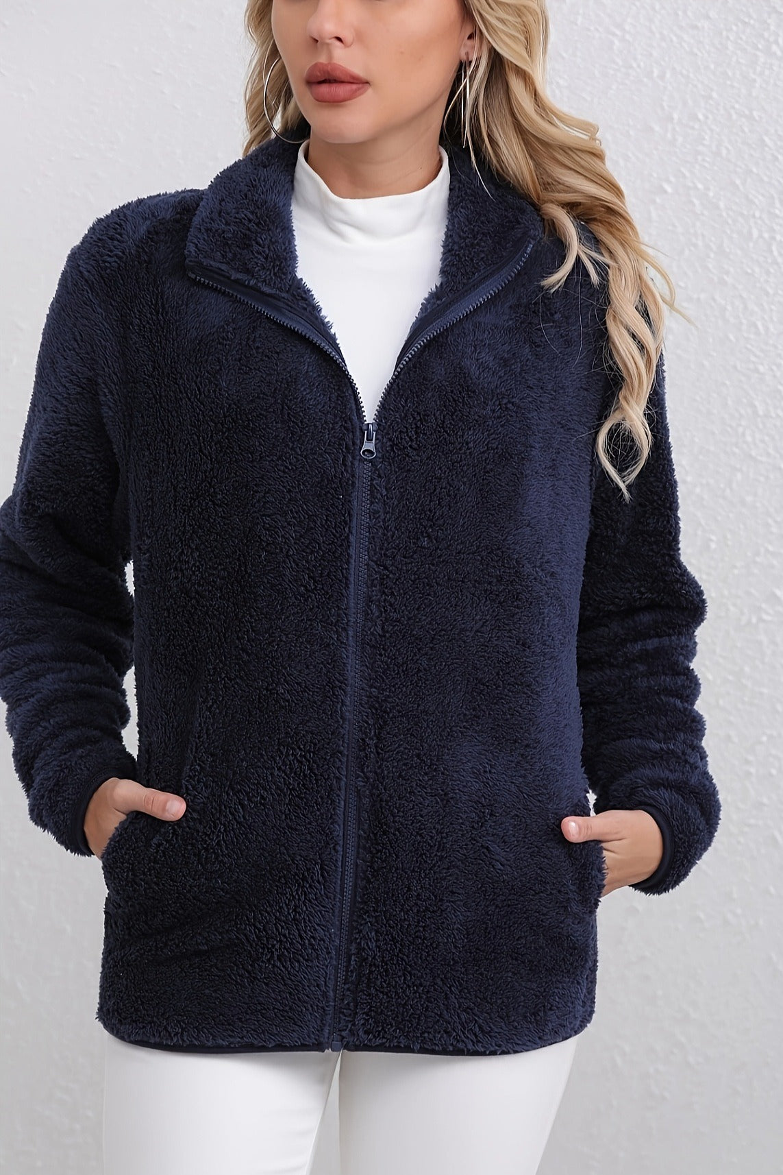 WW | Fuzzy Reißverschlussjacke