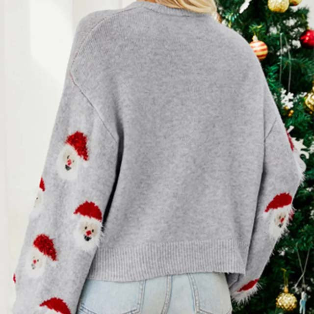 WW | Weihnachtlicher Strickpullover mit Rentiermotiv