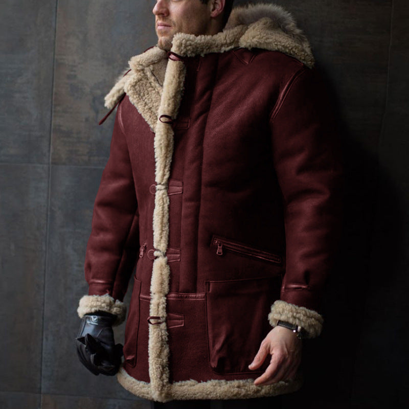 WW | Warme Winterparka mit Kragen für Herren