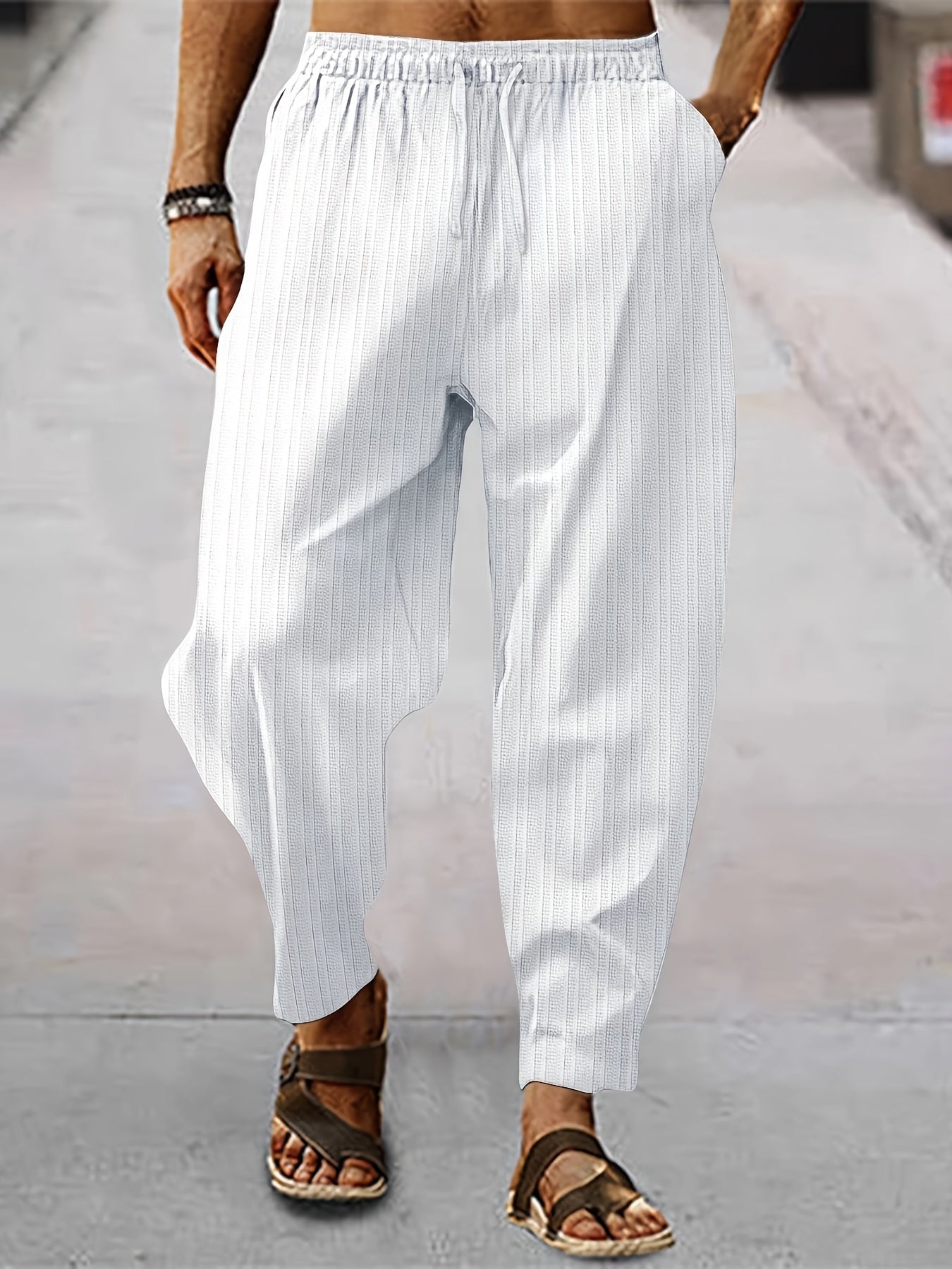 WW | Striped Men's Casual Summer Pants