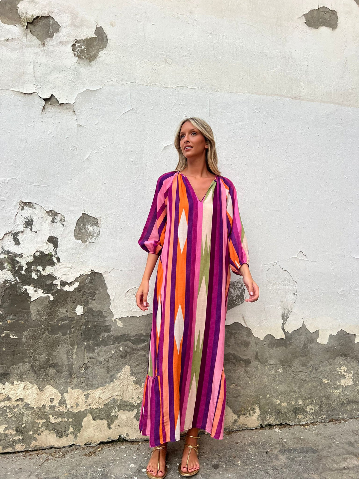 LUNARA™ | Pink Mykonos Dress
