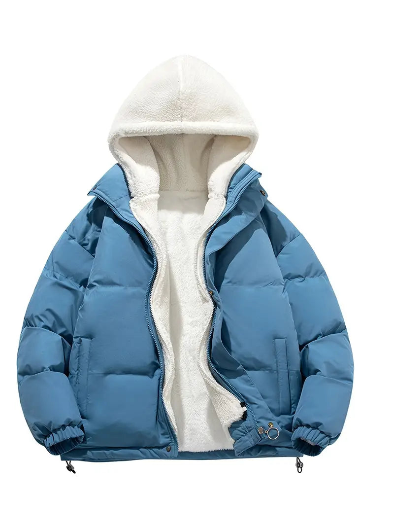 WW | Fleece-Winterjacke mit Kapuze - Stilvoll und warm für den Winter