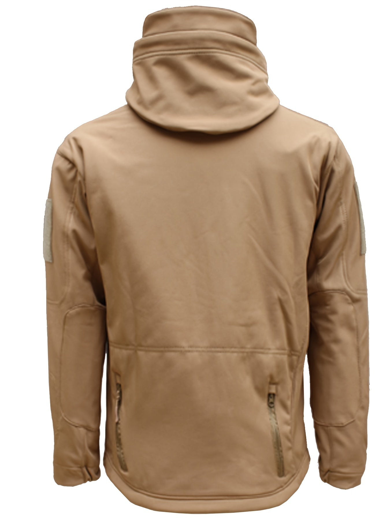 WW | Men's Fleece Softshell Hooded Jacket with Zipper Pockets - Perfect for Outdoor Activities