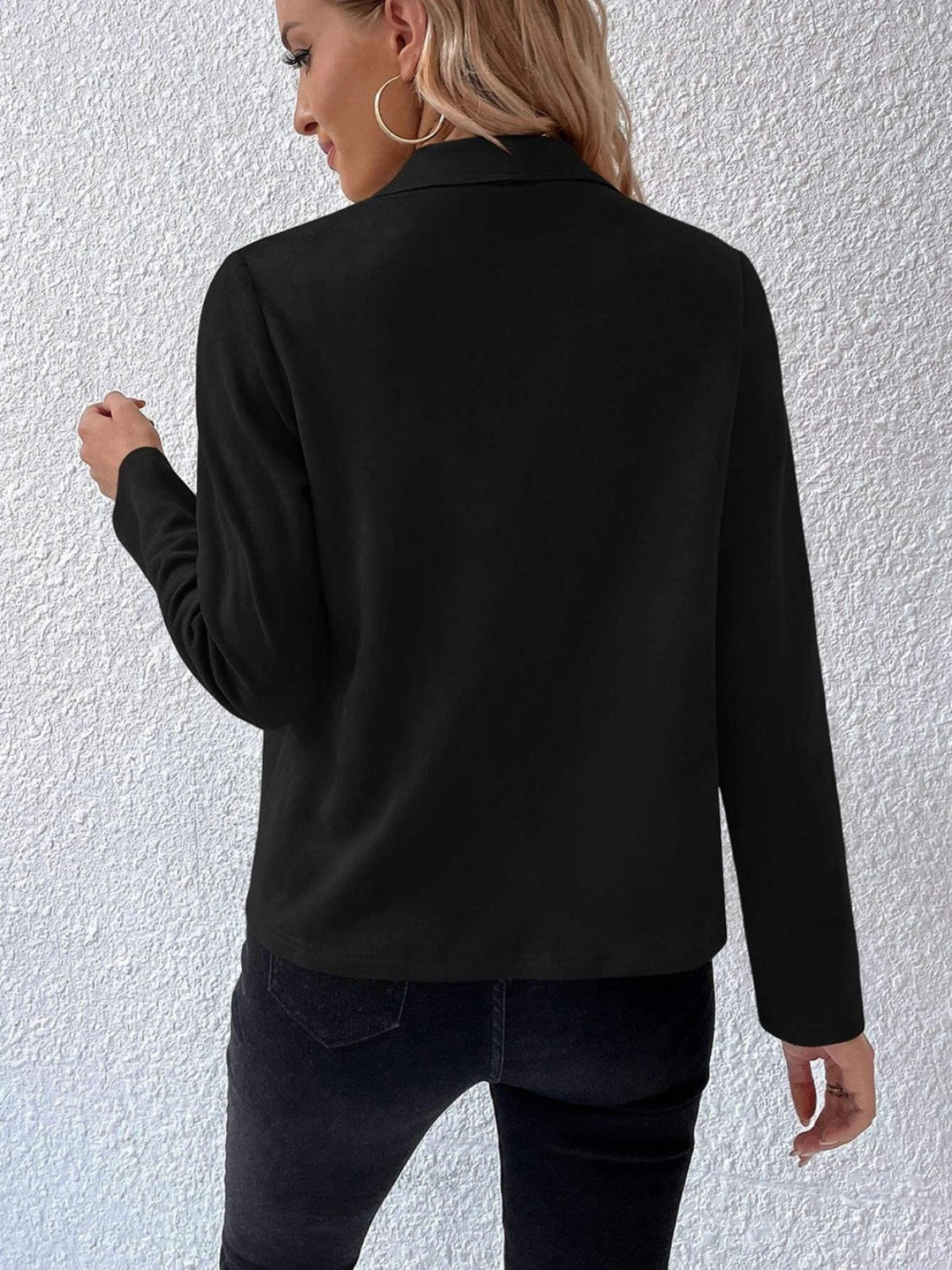 WW | Kunstlederjacke - Leicht & Schick - Offenes Vorderdesign - Vielseitige Schicht