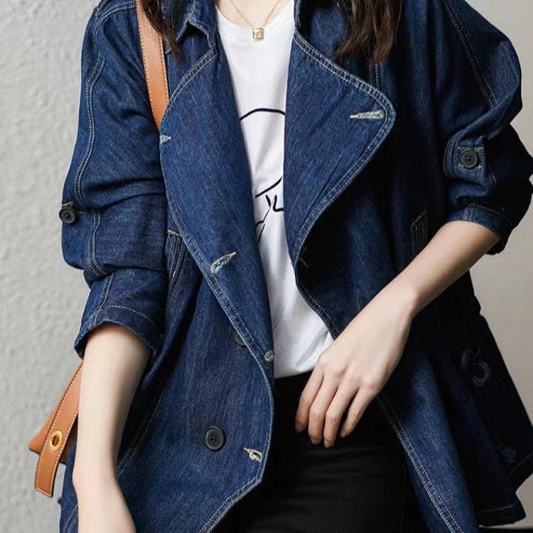 WW | Trench Coat - Loose Fit - Double Vented - Casual Outerwear