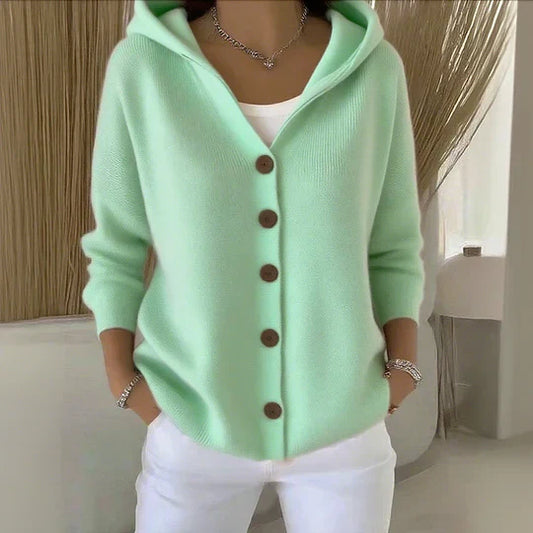 WW | Buttoned Hoodie Cardigan