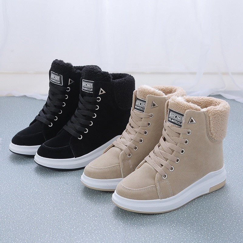 WW | Bequeme Winter-Schneestiefel für Frauen mit Pelzfutter