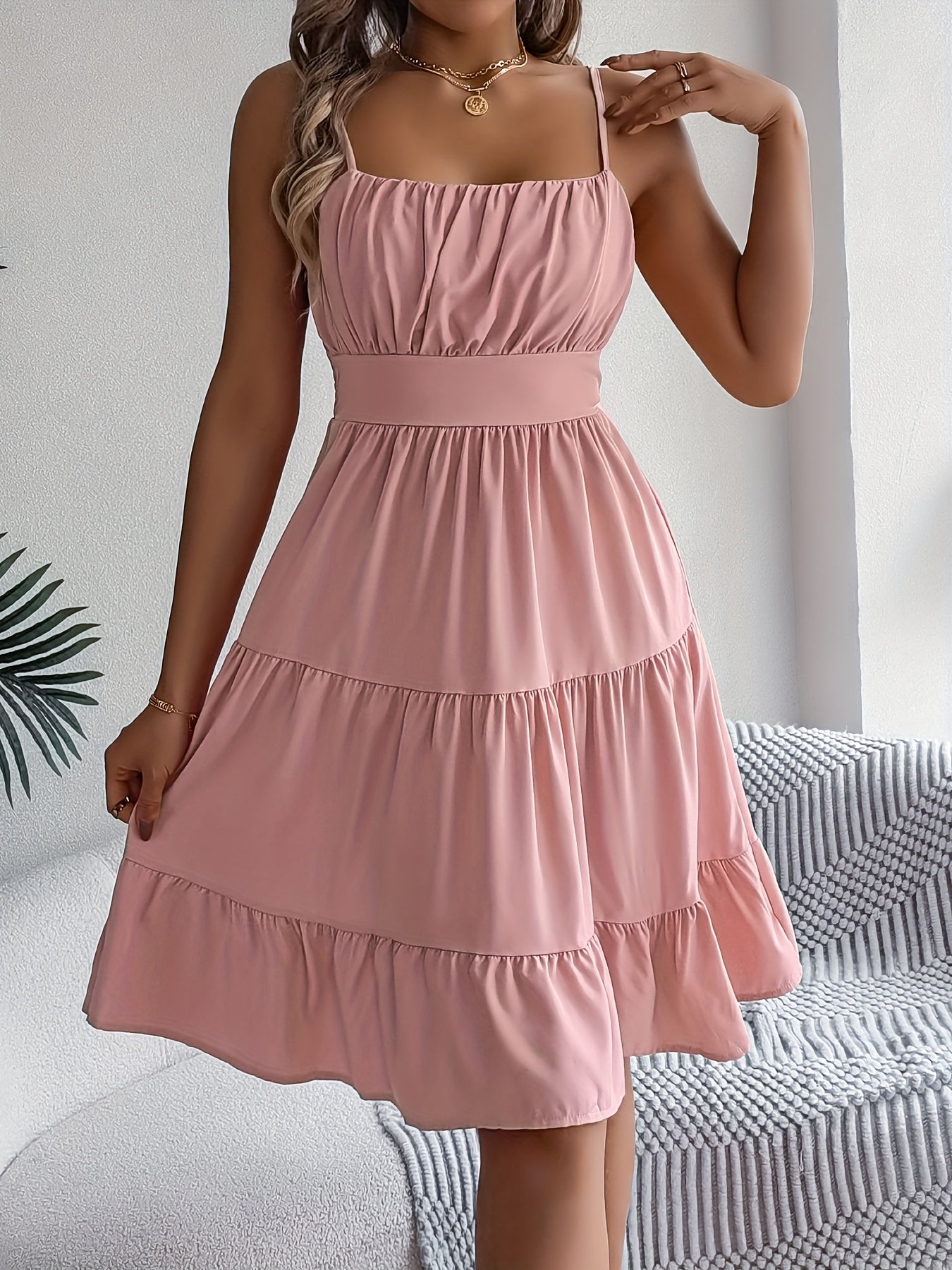 Melina Ruffle Strap Dress