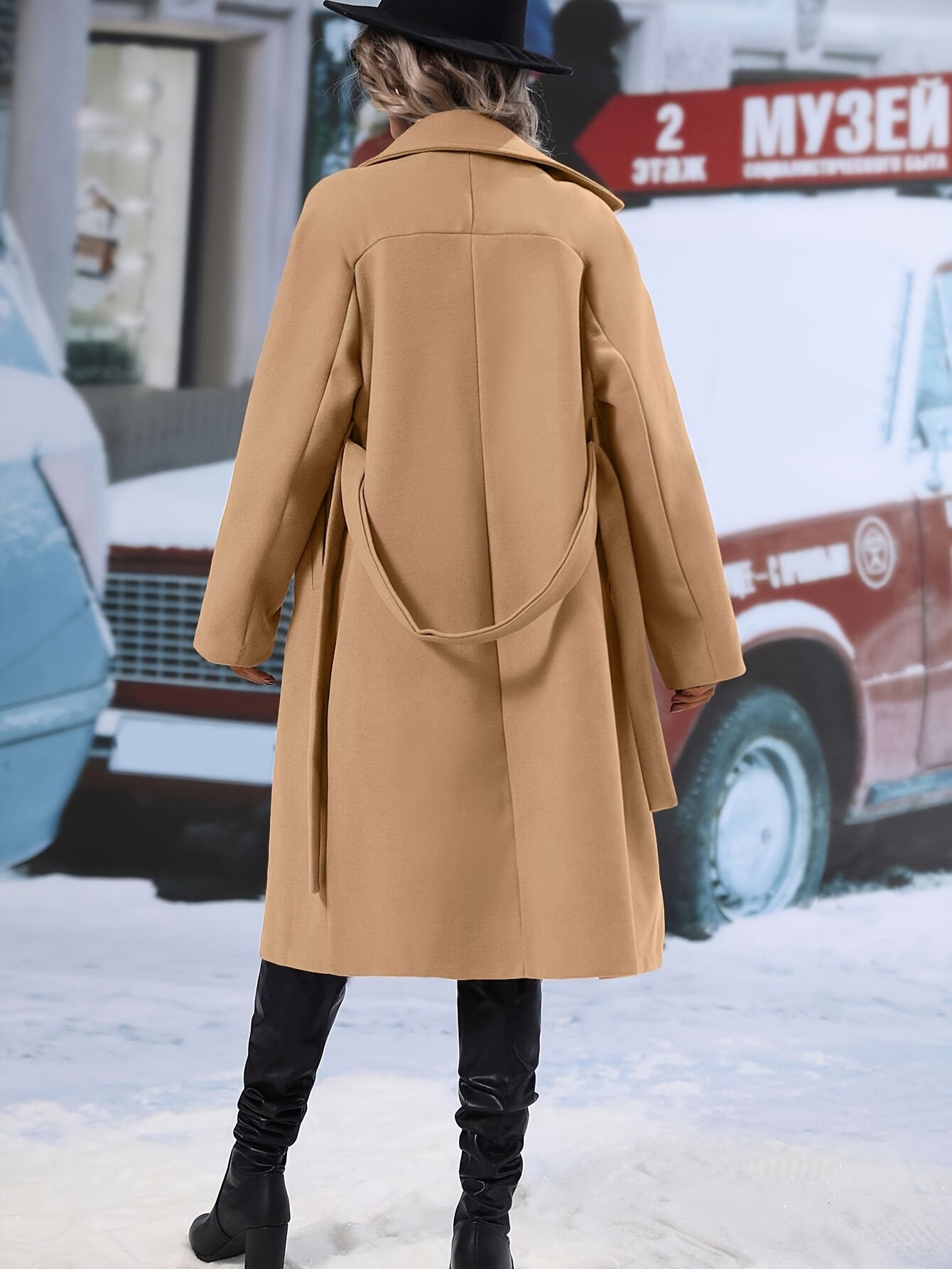 WW | Women's Trench Coat with Belt and Solid Pockets - Ideal for All Seasons