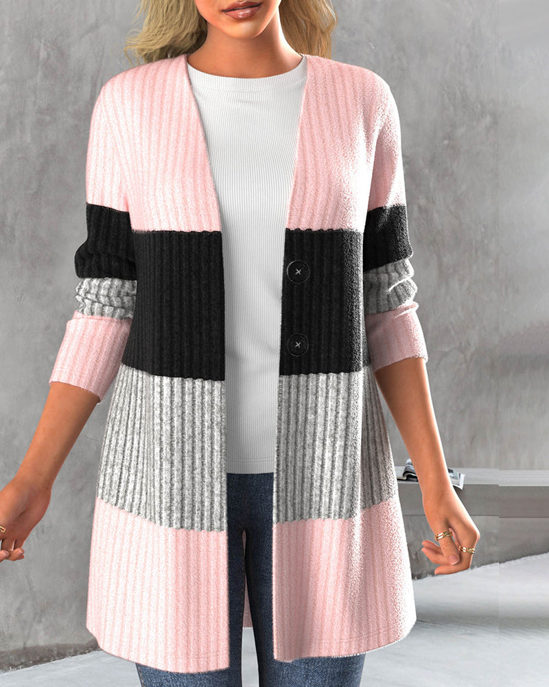 WW | Lockere Jacke mit Farbblocks