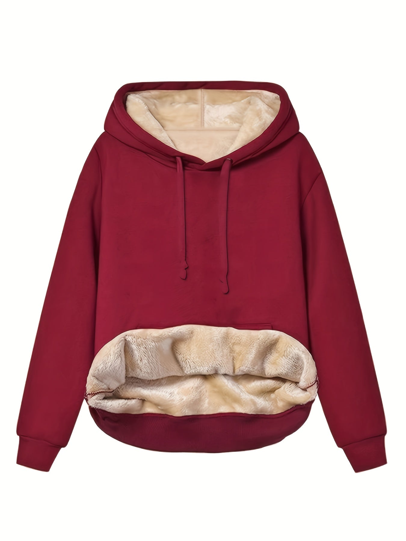 WW | Fleece Pullover Hoodie mit Kapuze für Damen - Perfekt für Outdoor-Aktivitäten