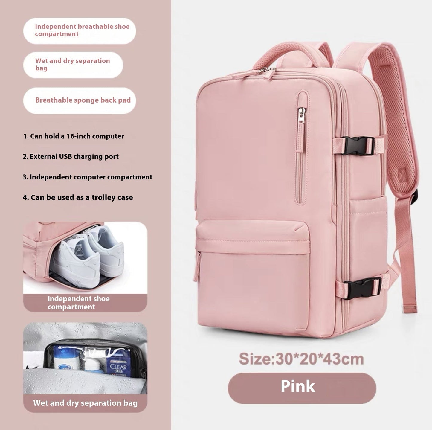 WW | Spacious Versatile Backpack