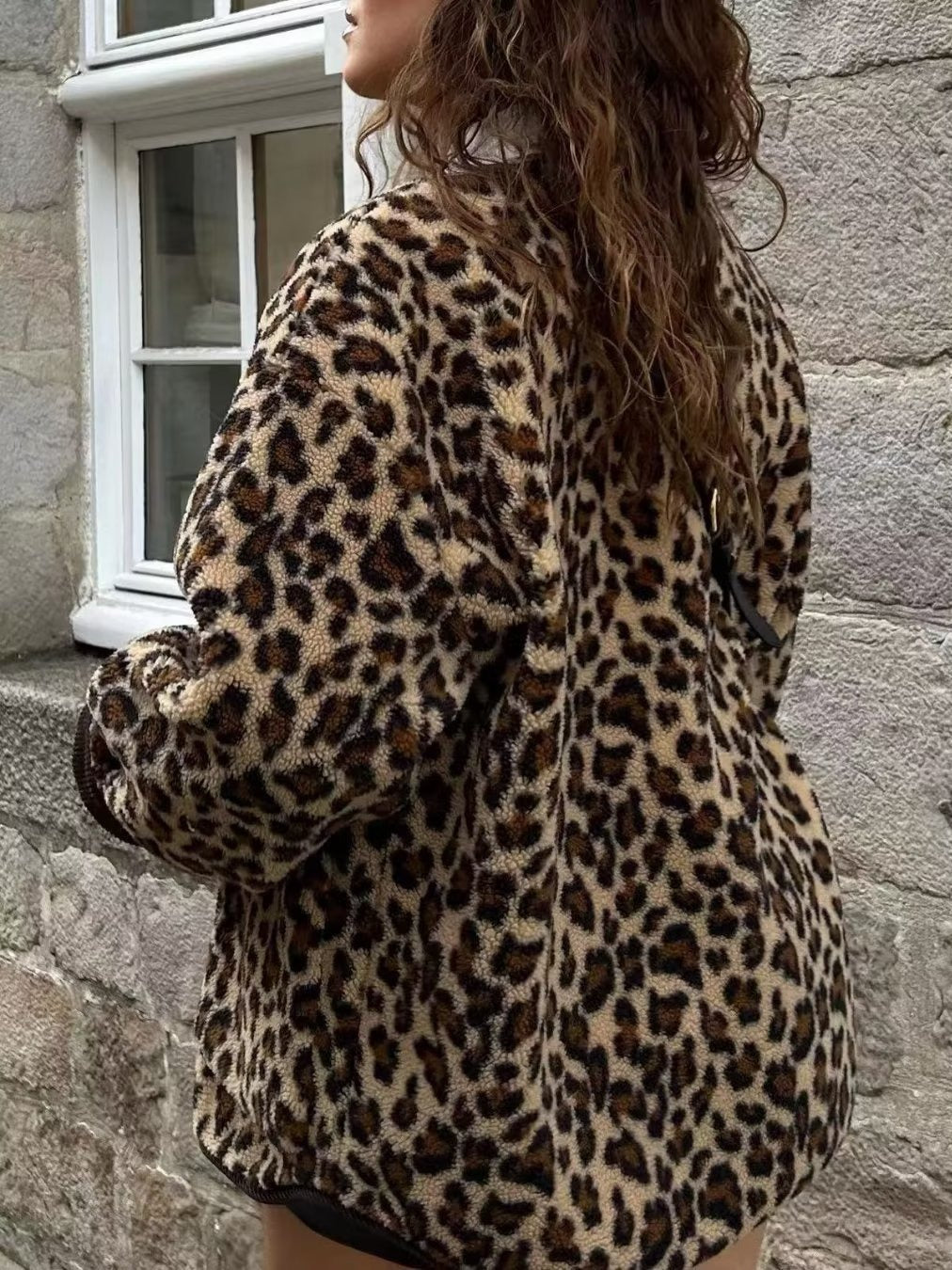 WW | Leopardenmuster Lockeres Jacket