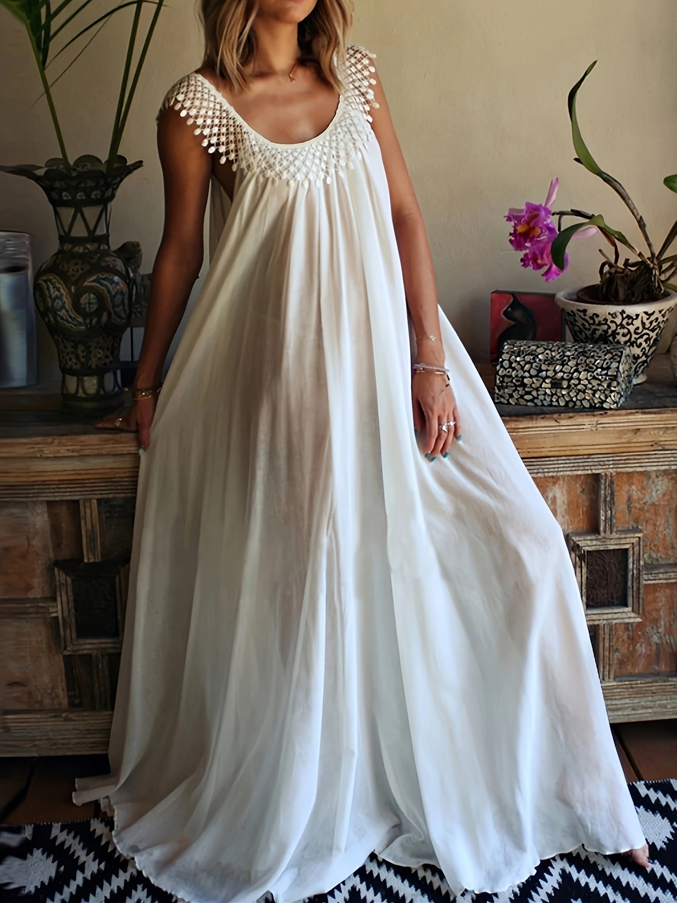 Seraphina | Plus-Size Boho Lace Dress