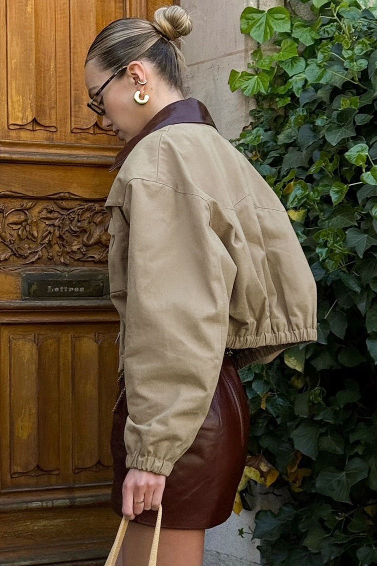 WW | Farbe Lockeres Fit Jacke