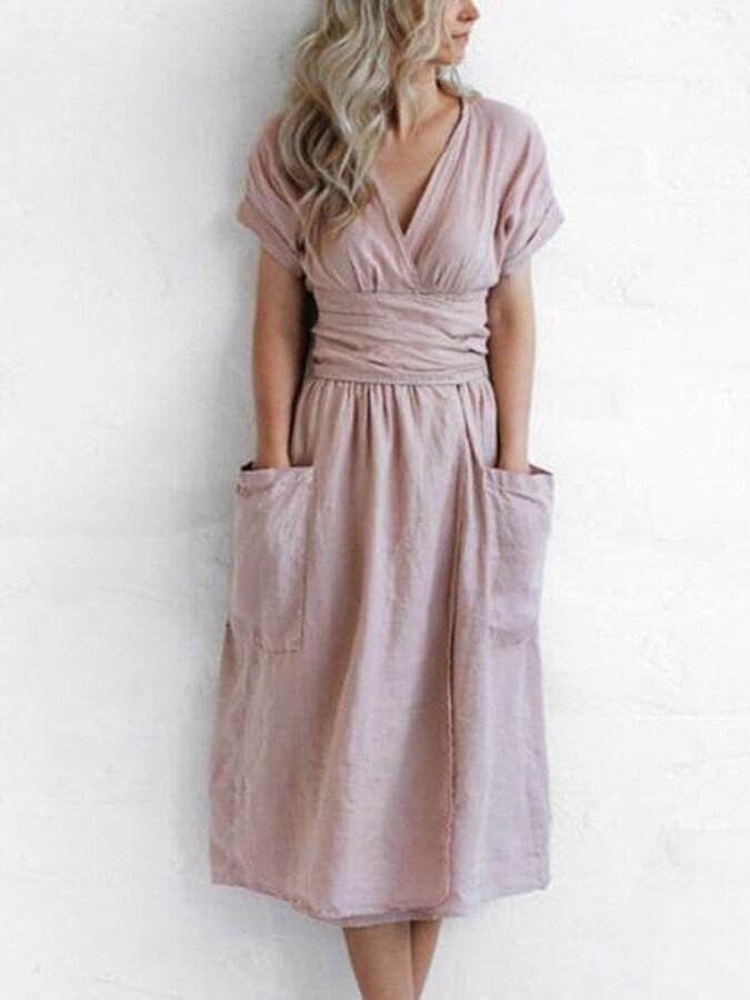 WW | Fließendes Leinenkleid