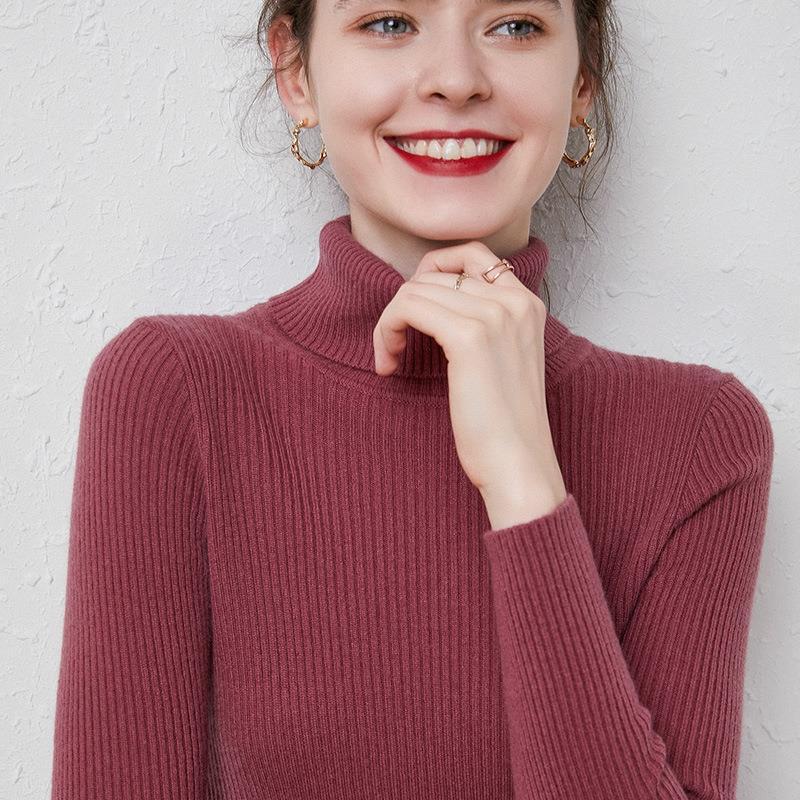 WW | Premium-Wollrollkragenpullover für Frauen