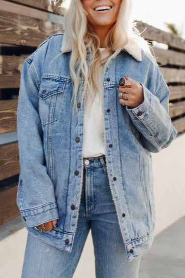 WW | Lined Denim Bomber Jacket