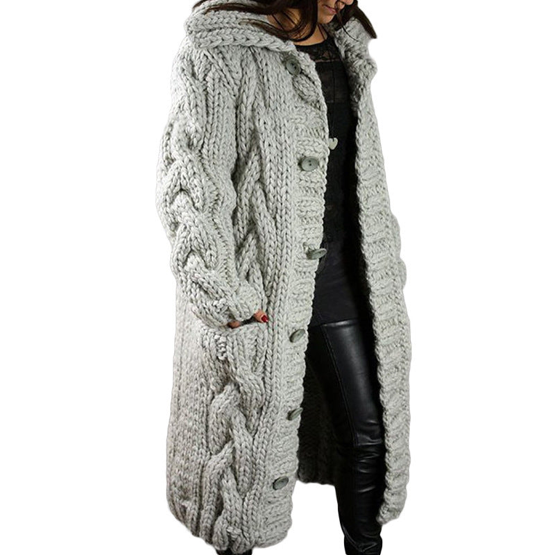 WW | Lässiger warmer gewebter cardigan für frauen
