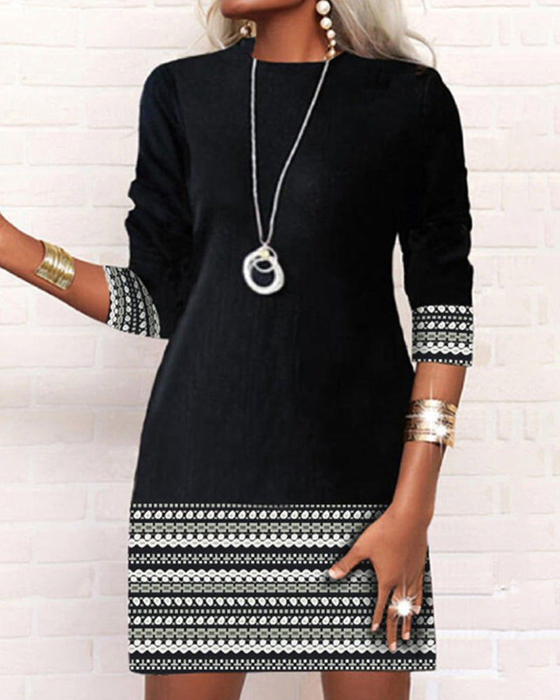 WW | Patchwork Print Dress