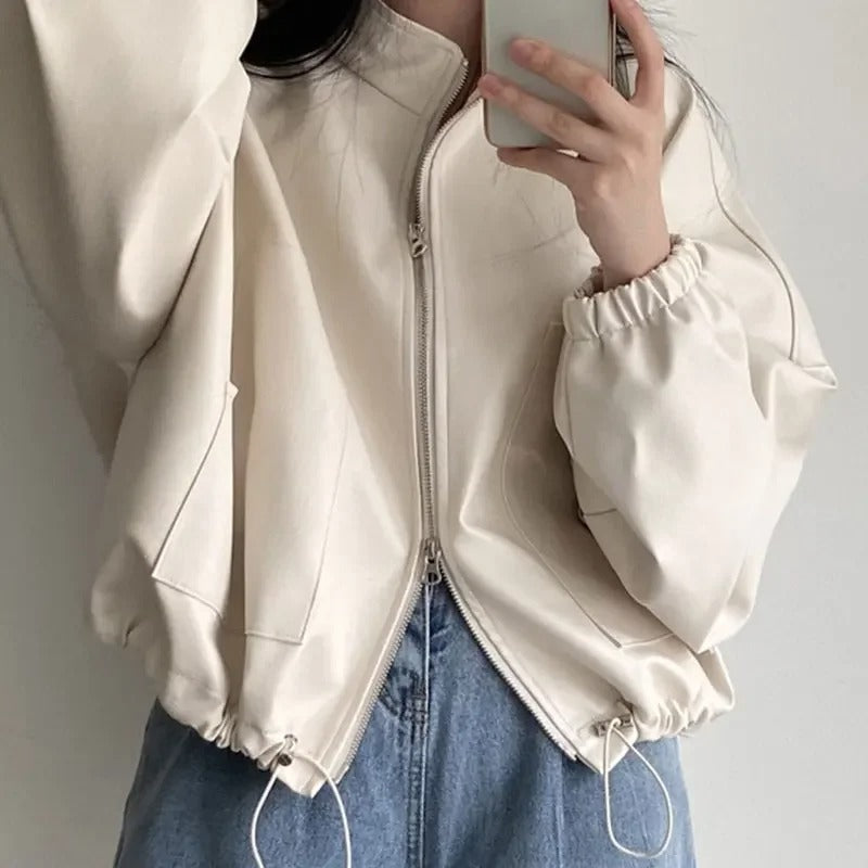 WW | Personalized Hip-Hop PU Leather Jacket
