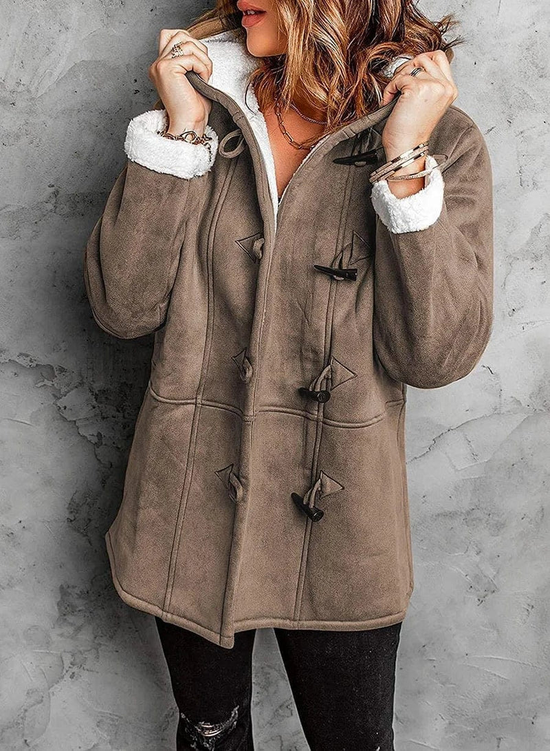 Charlotte – Lined Fleece Hooded Coat
