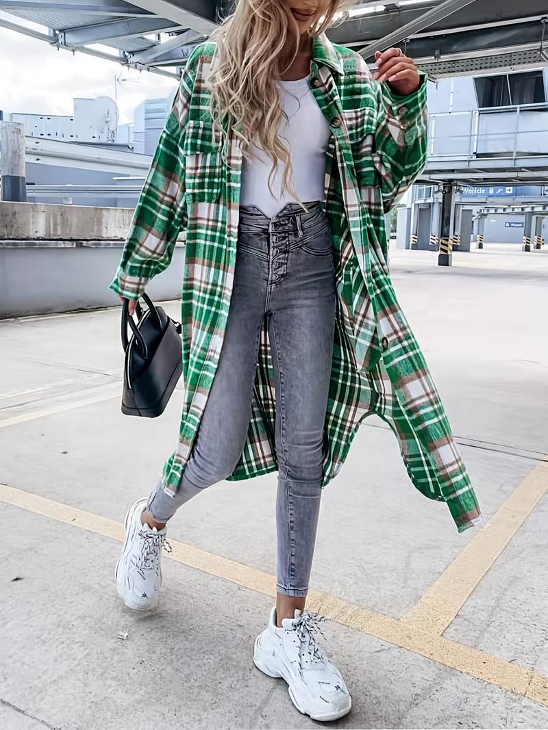 WW | Plaid Shirt Jacket Coat