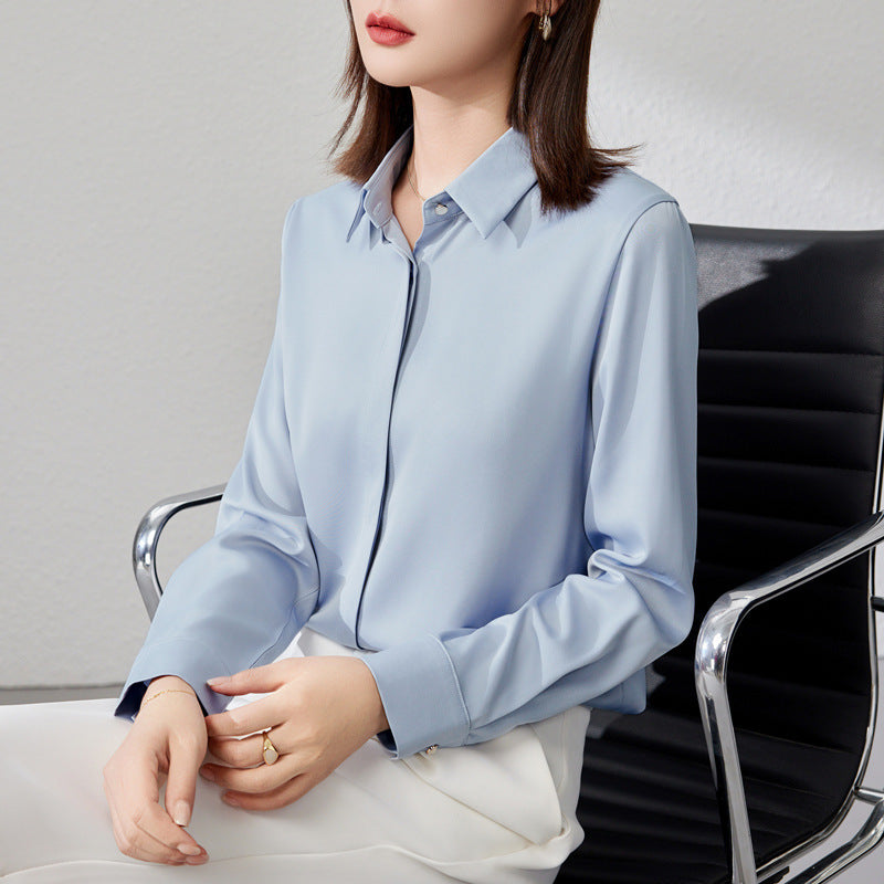 WW | Elegant satin top for women with versatile style
