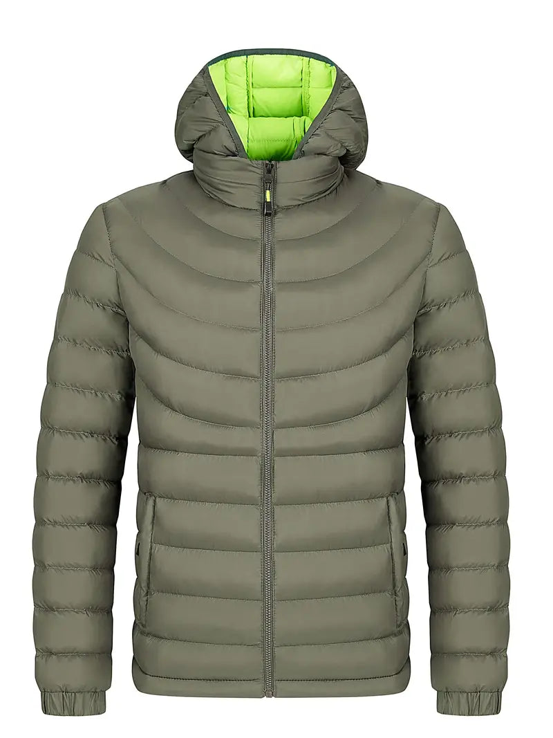 WW | Herrenjacke gefüttert mit hohem Kragen für Herbst und Winter