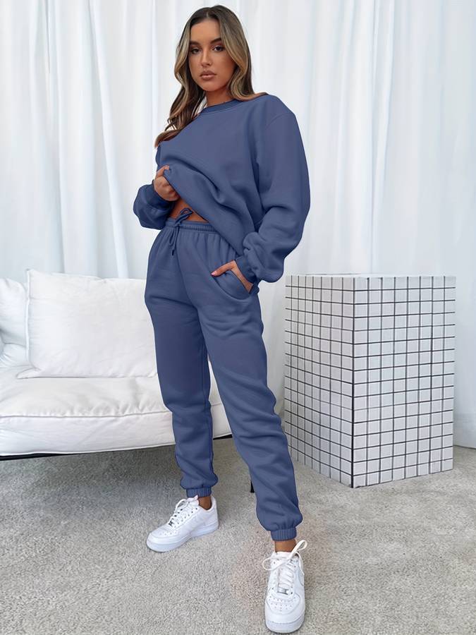 WW | Women's Sweat Set - Oversized Pink Hoodie & Joggers for Lounge & Street Style