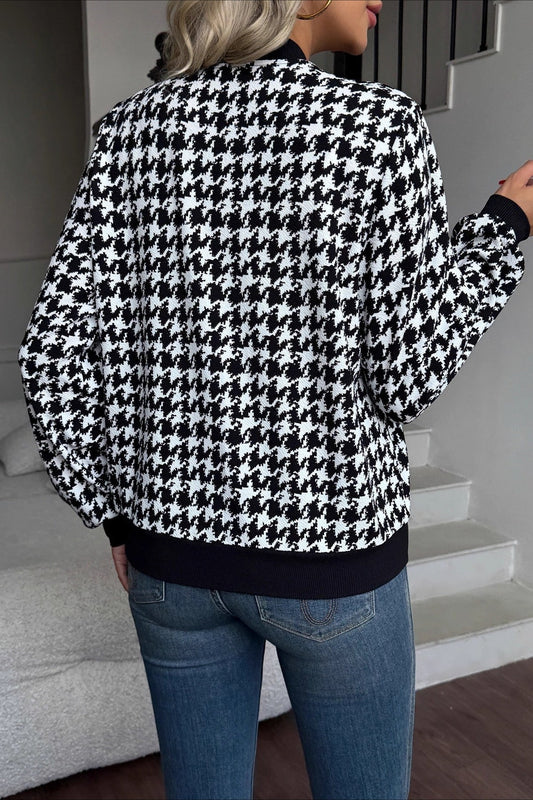 WW | Ärmel Hahnentritt Fitted Jacke