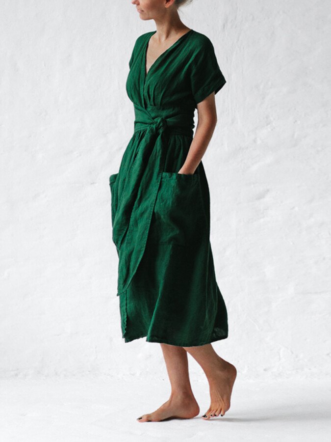 WW | Fließendes Leinenkleid