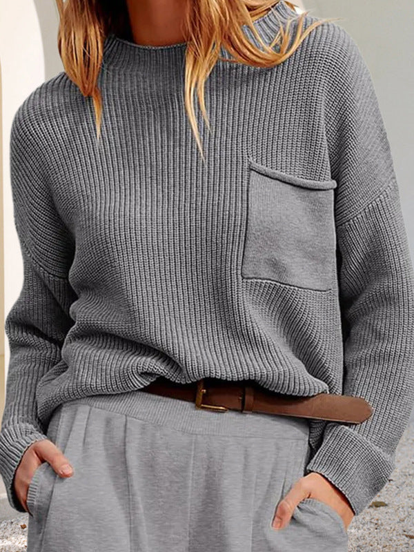 WW | Cozy, relaxed knit sweater with pockets