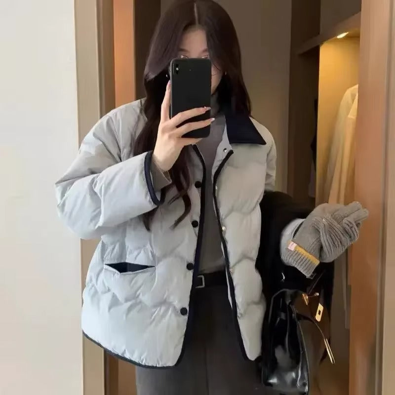 WW | Quilted Jacket with Collar and Button Placket